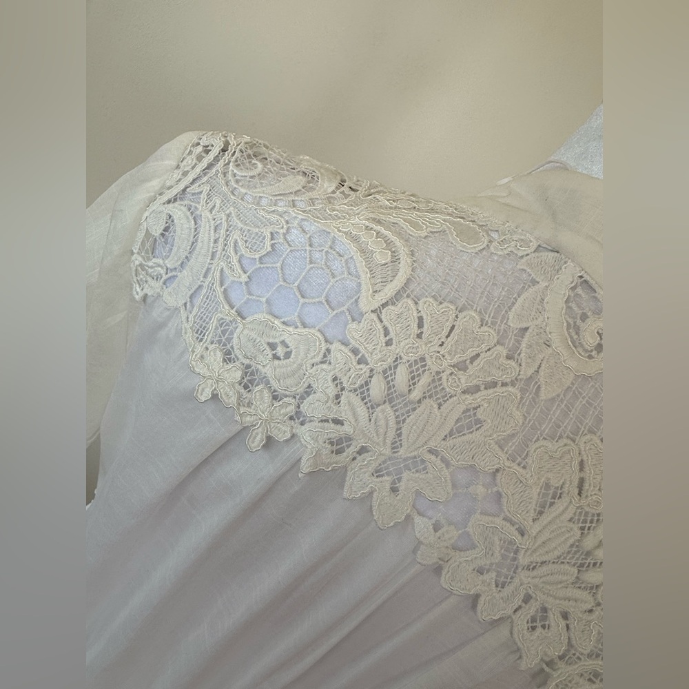 Zimmerman 100% cotton White Lace Maxi Dress - Picture 9 of 16